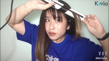 Hướng Dẫn Uốn Tóc Bằng Máy Duỗi Đơn Giản