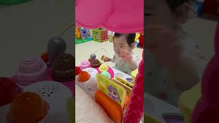 민트초코가 뭔지 모르는 사장님🍦 #립프로그 #아이스크림카트 #8개월아기
