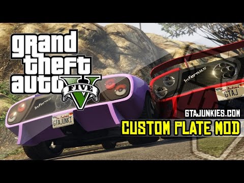 Grand Theft Auto V Custom Plate MOD [GTAV] [GTAVPC]