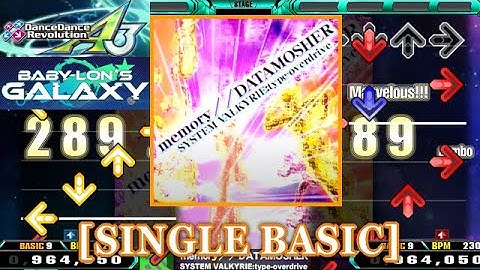 【DDR A3】 memory//DATAMOSHER / SYSTEM VALKYRIE:type-overdrive  [SINGLE BASIC] 譜面確認+Clap