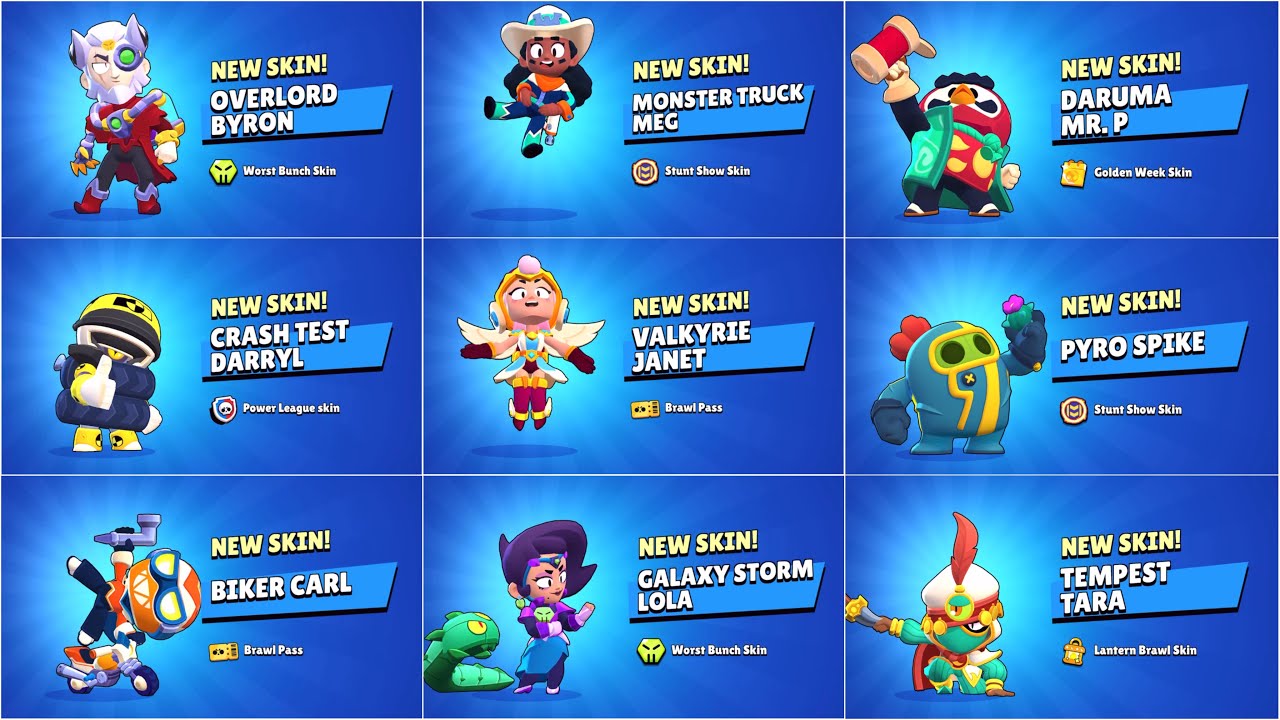 all-new-skins-unlock-animation-cost-release-date-brawl-stars