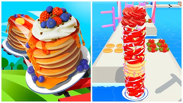 Pancake Run - Android Ios Gameplay, Mobile Gameplay (Levels 56-62)