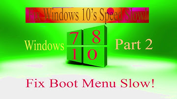 How to fix windows 7,8,10 slow--speed up windows