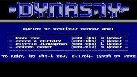 Dynasty Cracktro Beta 1 by The Syndicate/EOD/DNS