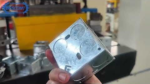 Automatic electrical junction box making machine #punchingmachine #electricbox #junctionbox