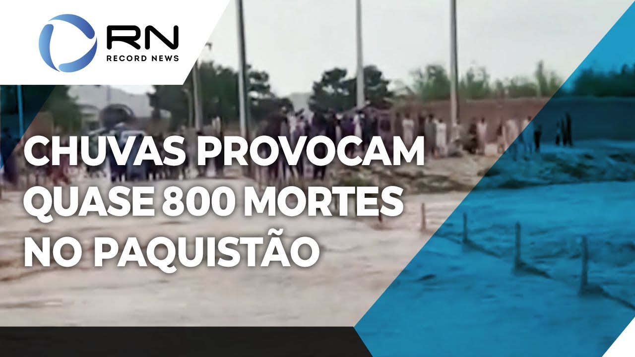 Chuvas provocam quase 800 mortes no Paquistão