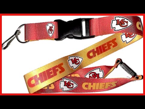 NFL Kansas City Chiefs Team 1 Reversible Lanyard with Buckle and Breakaway  