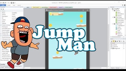 Construct 2 : demo game JumpMan