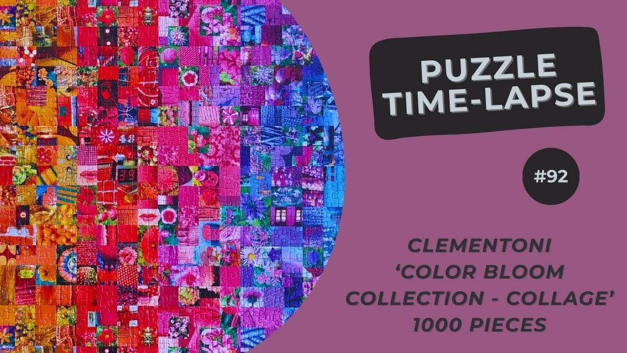 1000 pieces Jigsaw Puzzle | Colorbloom Collection - Collage | Time Lapse #92