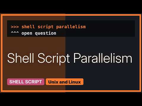 Unix & Linux: How can I run this bash script in parallel?