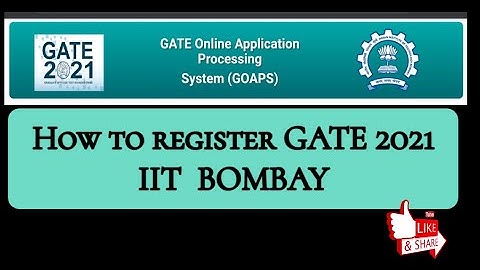 How to apply GATE 2021 exam application portal opened | GOAPS | IIT BOMBAY  | EXAM ACADEMY |