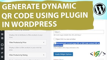 How to Generate Dynamic QR Code using Plugin for WordPress Website | QR Codes | Widget