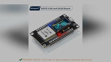 ideaspark ESP32 Development Board with 0.96 Inch OLED Display,CH340,WiFi+BLE Wireless Module,Micro U