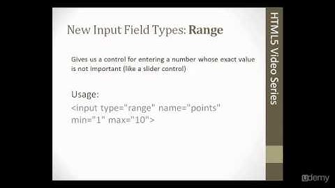 HTML5 New Forms and Elements Part 2