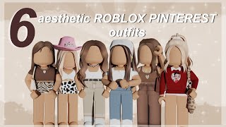 6 AESTHETIC ROBLOX OUTFITS (PINTEREST INSPIRED) [W/ CODES AND