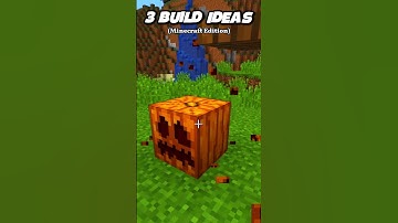 MINECRAFT 3 BUILD IDEAS #minecraft #shorts