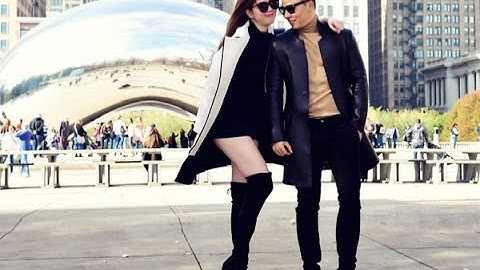 Tin Nhanh - Ngọc Trinh diện váy ngắn cũn tung tăng dạo phố, mua sắm cùng ông bầu Vũ Khắc Tiệp tại Mỹ