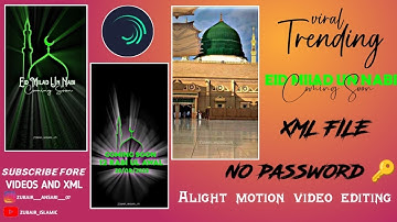 Coming Soon Eid Milad Un Nabi Status Tutorial || 12 Rabi Ul Awwal Status Editing video || with Xml