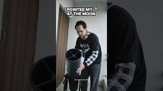 I Looked At The Moon Through My Telescope, What I Found Will shock You #space #shorts #telescope