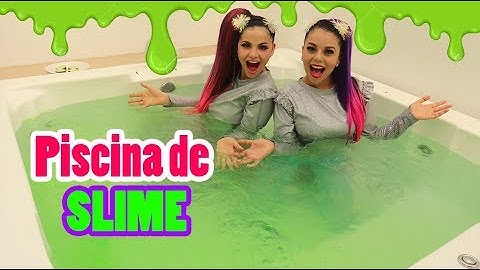 24 Horas en una PISCINA DE SLIME  - ALBERCA DE SLIME / Gaby y Gilda