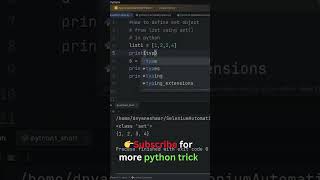 85 : Convert List to Set in Python Using set() 😱🔥 | #shorts #pythonbeginners #programminglanguage