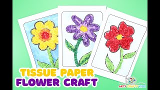 Tissue Paper Flower Craft