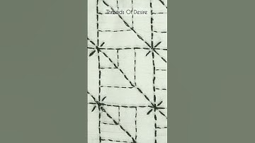 Traditional Sashiko Design #shorts #shortsvideo