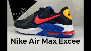 Nike Air Max Excee ‘black/flash-crimson white’ | UNBOXING & ON FEET | fashion shoes | 2020