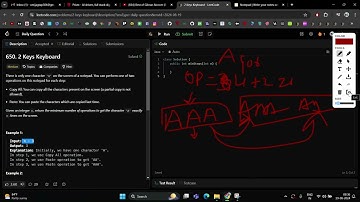 650. 2 Keys Keyboard | Leetcode daily challenge | DSA | #coding #programming #dsa #daily #job