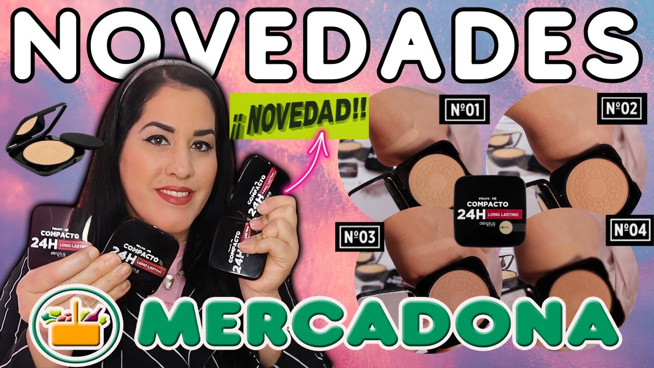 🔴ÚLTIMAS NOVEDADES MERCADONA PERFUMRÍA🔴4 NUEVOS POLVOS COMPACTOS 24H¡LOS COMPRO Y LOS PRUEBO!