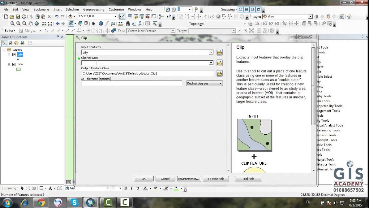 GIS ArcGIS How To Use Clip YouTube