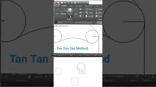 TanTanTan Method to draw circle in AutoCAD (Full video in description) #autocad #autocadforbeginners