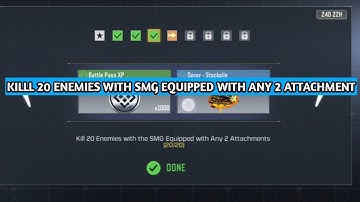 KILL 20 ENEMIES WITH THE SMG EQUIPPED WITH 2 ATTACHMENTS TRENCH BROOM CALL OF DUTY MOBILE COD MOBILE