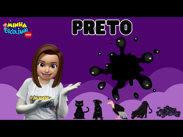 Aula Cores Preto G3 - Educação Infantil - Videos Educativos - Atividades para Crianças