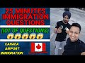 Immigration Question at Canada Airport/Latest Immigration Question Canada/Canada Airport Questions👍🏻