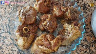 #Rôti d'agneau à la cocotte minute #مصلي علوش في طنجرة الضغط