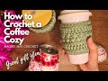 ☕Last Minute Gift Idea! Coffee Cozy 3 Ways! Works Up Super-Fast!
