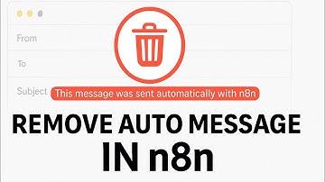 How to remove this message was sent automatically with n8n