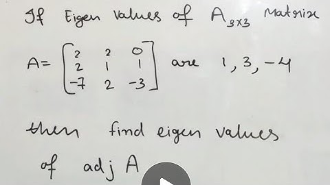 Eigen Value of adj(A) Shortcut Trick  #mathshorts #mastercadre #MHCET #BITSAT#JEE #NBHM #CSIRNET