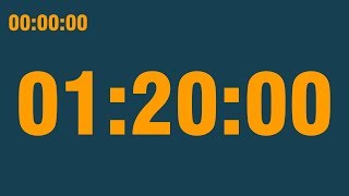 1 hour 20 minute timer (with end alarm, time elapsed and progress bar)