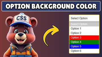 Hoe u de achtergrondkleur van een selectieoptie in HTML en CSS kunt wijzigen