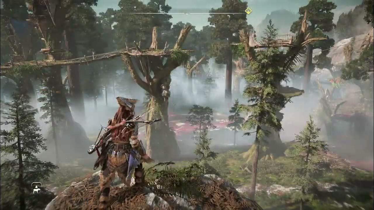 Horizon Forbidden West Climb Up Abandoned Settlement Get to First Rope Ladder YouTube