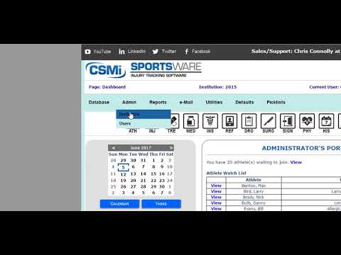 Athlete Portal Setup