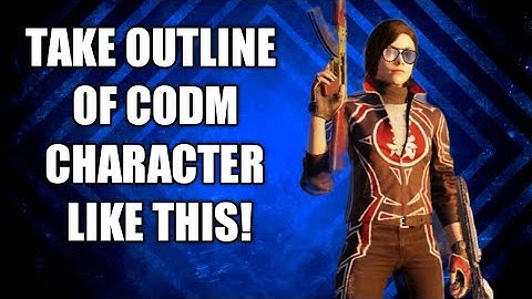HOW TO TAKE OUT LINE/PNG IMAGE OF CODM CHARACTER LIKE PARKER THE SLAYER!!