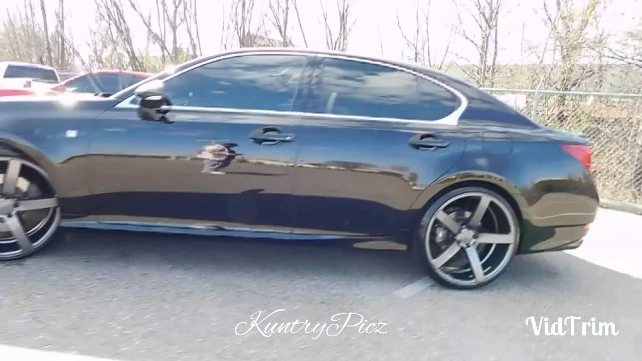 Black Lexus On 22s Vossen Cv3 R Concave Wheels Full Vid Memphis Whips Youtube