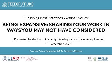 Webinar 5 Being expansive  Sharing your work in ways you may not have considered