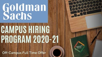 Goldman Sachs Campus Hiring Program | Overview | Off-Campus | Process Experience #coding #developer