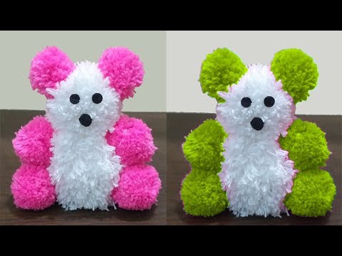 woolen teddy bear making