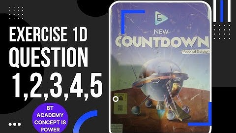 Oxford Maths| new Countdown second edition| Chapter #1 exercise #1d question 1 2 3 4 5 @btacademyofmathematics7443