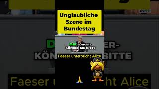 🚨Unglaubliche Szene im Bundestag! Faeser unterbricht Weidel